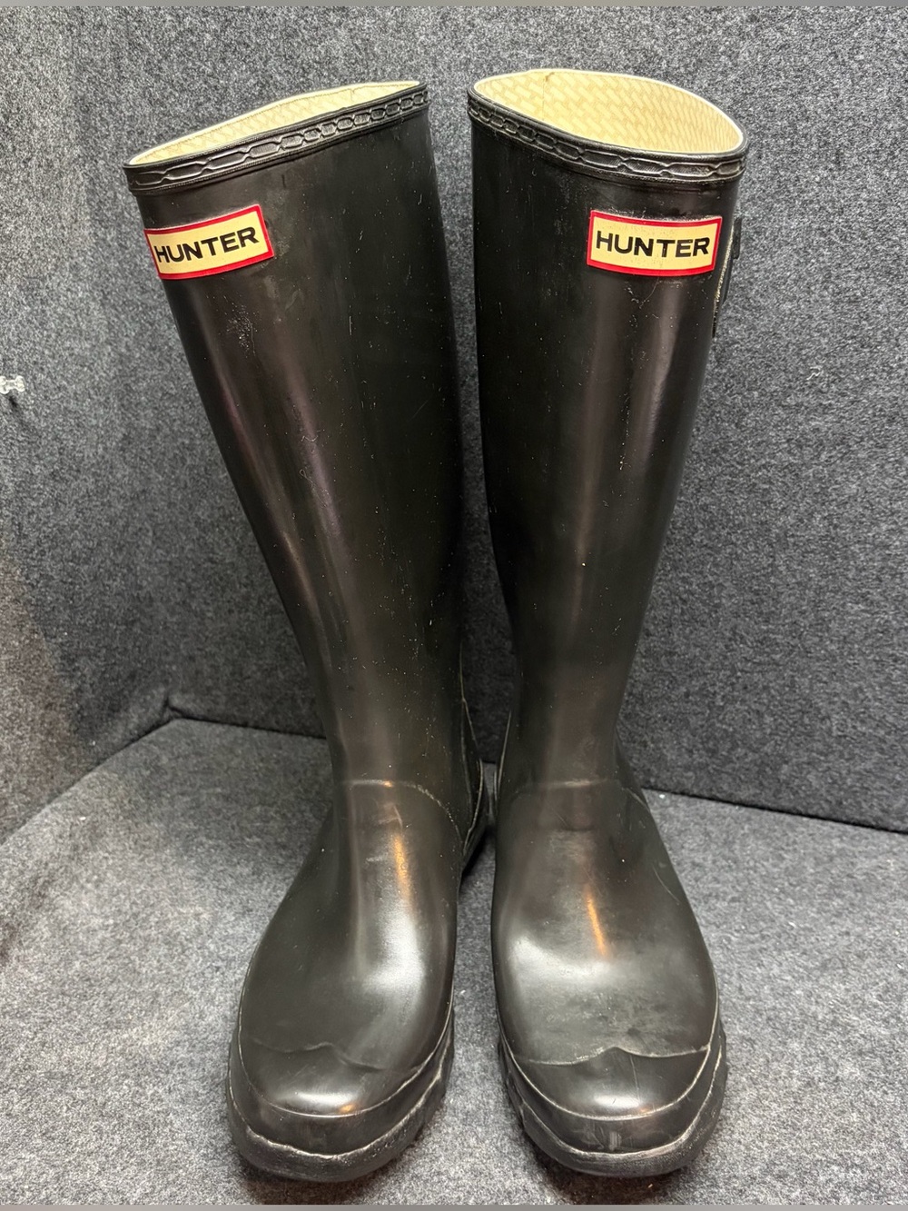 Hunter Original Tall Rain Boots for Women, Size US 7F Black